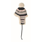 Bonnet en polaire et polyester avec cache-oreilles pour adulte couleur gris septième vue