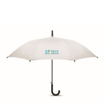 Parapluie anti-vent à ouverture automatique et fermeture manuelle Ø103 couleur blanc vue avec zone d'impression