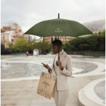 Parapluie anti-vent à ouverture automatique et fermeture manuelle Ø103 couleur vert vue d'ambiance principale