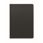 Carnet A5 à couverture rigide fabriqué en canne à sucre, pages lignées couleur noir cinquième vue