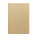 Carnet A5 à couverture rigide fabriqué en canne à sucre, pages lignées couleur kaki cinquième vue