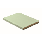 Carnet A5 à couverture rigide fabriqué en canne à sucre, pages lignées couleur vert menthe