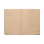 Carnet A5 à couverture rigide fabriqué en canne à sucre, pages lignées couleur vert menthe deuxième vue