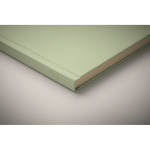 Carnet A5 à couverture rigide fabriqué en canne à sucre, pages lignées couleur vert menthe troisième vue photographique