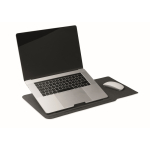 Housse pour ordinateur multifonction avec support et tapis souris 16'' couleur noir troisième vue