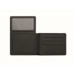 Portefeuille en PU avec localisateur intelligent pour appareils Apple® couleur noir quatrième vue