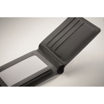 Portefeuille en PU avec localisateur intelligent pour appareils Apple® couleur noir sixième vue photographique