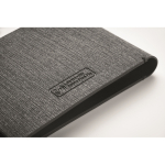 Portefeuille en PU avec localisateur intelligent pour appareils Apple® couleur noir septième vue photographique