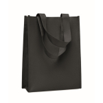 Petit sac en RPET de plusieurs coloris avec soufflet inférieur 80 g/m² couleur noir