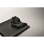 Petit sac en RPET de plusieurs coloris avec soufflet inférieur 80 g/m² couleur noir troisième vue photographique
