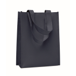 Petit sac en RPET de plusieurs coloris avec soufflet inférieur 80 g/m² couleur bleu
