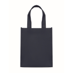 Petit sac en RPET de plusieurs coloris avec soufflet inférieur 80 g/m² couleur bleu deuxième vue