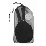 Set de pickleball avec 2 raquettes et 1 balle dans sac en filet couleur noir