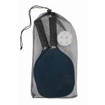 Set de pickleball avec 2 raquettes et 1 balle dans sac en filet couleur bleu marine