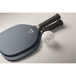Set de pickleball avec 2 raquettes et 1 balle dans sac en filet couleur bleu marine vue principale