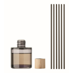 Élégant diffuseur de parfum à la vanille avec détail en bambou couleur noir deuxième vue