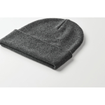 Bonnet classique en polyester avec ourlet taille unique couleur gris foncé deuxième vue photographique