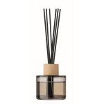 Diffuseur de parfum en verre avec 6 bâtonnets à la vanille couleur noir