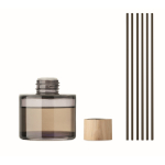 Diffuseur de parfum en verre avec 6 bâtonnets à la vanille couleur noir deuxième vue