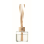 Diffuseur de parfum en verre avec 6 bâtonnets à la vanille couleur transparent vue principale