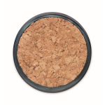 Bougie en cire végétale parfumée à la vanille avec un couvercle liège couleur bleu marine cinquième vue