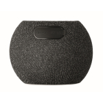 Enceinte ronde avec finition en bambou noir sur le dessus couleur noir septième vue