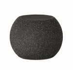 Enceinte ronde avec finition en bambou noir sur le dessus couleur noir dixième vue