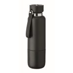 Bouteille isotherme avec anse et verre intégré 500ml couleur noir