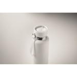 Bouteille isotherme avec anse et verre intégré 500ml couleur blanc quatrième vue photographique