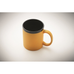 Tasse en céramique avec revêtement coloré doux au toucher, 300 ml couleur jaune quatrième vue photographique