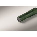 Lampe de poche en aluminium recyclé avec 3 réglages lumière et zoom couleur vert foncé cinquième vue photographique