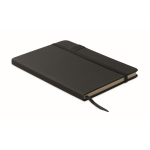 Carnet A5 noir à couverture rigide avec clé USB incluse pages lignées couleur noir