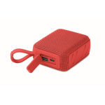 Petit haut-parleur sans fil avec poignée assortie pour le transport couleur rouge septième vue