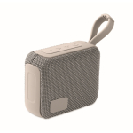 Petit haut-parleur sans fil avec poignée assortie pour le transport couleur gris