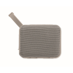 Petit haut-parleur sans fil avec poignée assortie pour le transport couleur gris neuvième vue