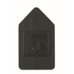 Réveil en forme de nichoir avec un écran LED blanc couleur noir troisième vue