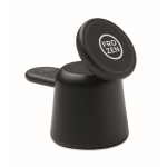 Station de charge pour téléphone et montre Apple® avec support intégré couleur noir vue principale