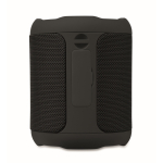 Petite enceinte sans fil en tissu RPET avec 3 heures d'autonomie couleur noir septième vue