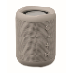 Petite enceinte sans fil en tissu RPET avec 3 heures d'autonomie couleur gris