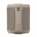 Petite enceinte sans fil en tissu RPET avec 3 heures d'autonomie couleur gris septième vue