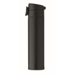Gourde en acier inoxydable anti-fuite avec ouverture pression 300ml couleur noir quatrième vue