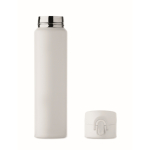 Gourde en acier inoxydable anti-fuite avec ouverture pression 300ml couleur blanc sixième vue
