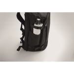 Sac à dos idéal pour les voyages avec plusieurs compartiments couleur noir vue thématique photographique