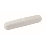 Set de 3 couverts réutilisables et et écologiques avec étui assorti couleur blanc cinquième vue