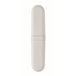 Set de 3 couverts réutilisables et et écologiques avec étui assorti couleur blanc sixième vue