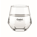 Verre court de forme géométrique spécial liqueurs 300ml couleur transparent vue principale