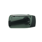 Radio portable solaire avec lampe et batterie d’urgence couleur vert foncé