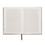 Carnet A5 avec agenda perpétuel vue journalière et marque-page assorti couleur noir septième vue