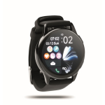Montre connectée étanche avec bracelet en silicone couleur noir