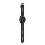 Montre connectée étanche avec bracelet en silicone couleur noir